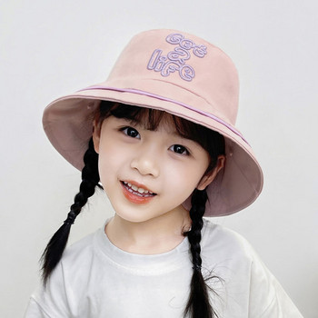 Слънцезащитна детска шапка с бродерия