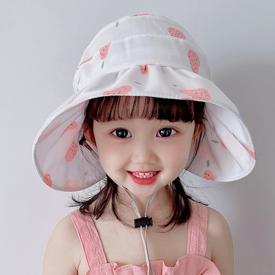 Ljetni šešir sa širokim obodom za djevojčice