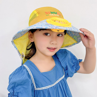 Laia ääre ja lehvikuga suvemüts