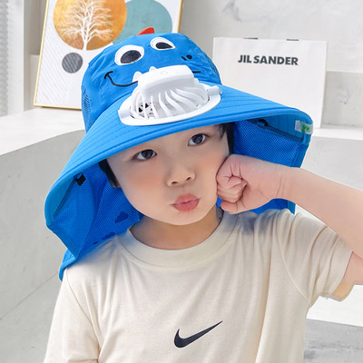 Vasarinė kepurė su 3D elementu ir ventiliatoriumi - tinka mergaitėms arba berniukams