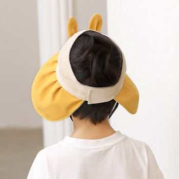 Детска лятна шапка с периферия  3D апликация и връзки 