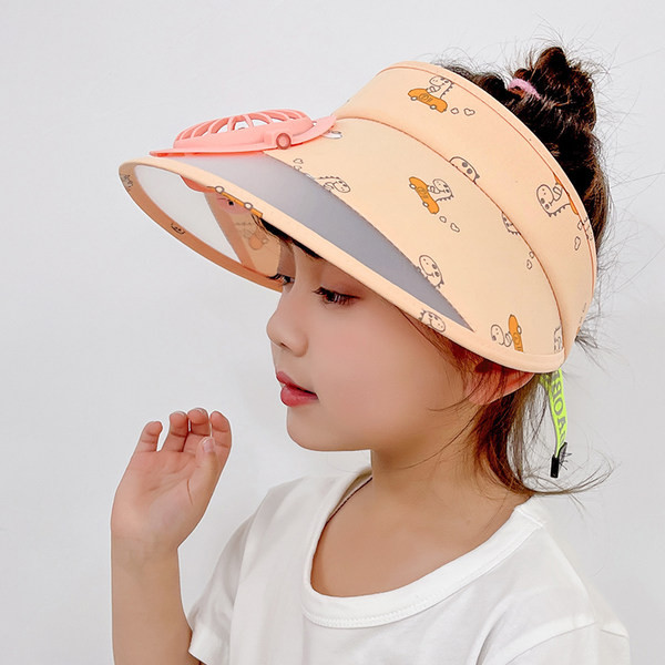 Laste visiir ventilaatoriga poistele ja tüdrukutele