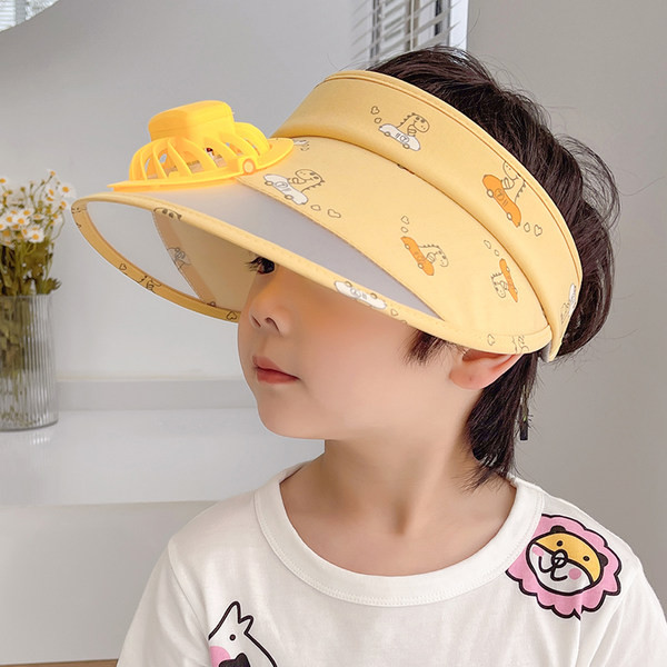 Laste visiir ventilaatoriga poistele ja tüdrukutele