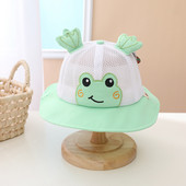 Tekstilna mrežasta kapa s rubovima i vezom u boji