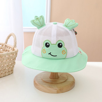 Υφασμάτινο διχτυωτό καπέλο με κρόσσια και χρωματιστό κέντημα