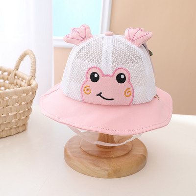 Tekstilna mrežasta kapa s rubovima i vezom u boji