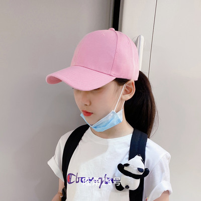 Pesapallimütsiga tekstiilist müts tüdrukutele