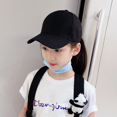 Pesapallimütsiga tekstiilist müts tüdrukutele