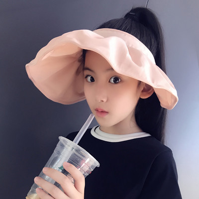 Laia äärega tekstiilist lastevisiir