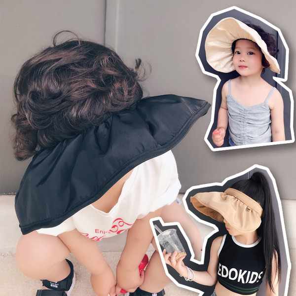 Laia äärega tekstiilist lastevisiir