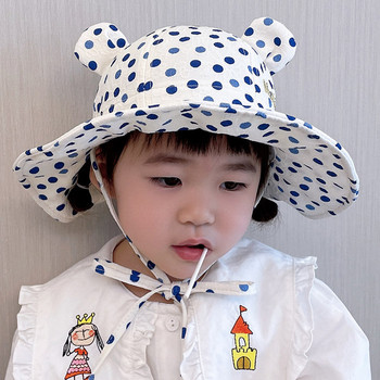 Детска шапка тип рибарска с уши за момчета и момичета 