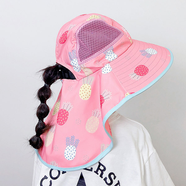 Hingavast kangast aplikatsiooniga laste kalastusmüts