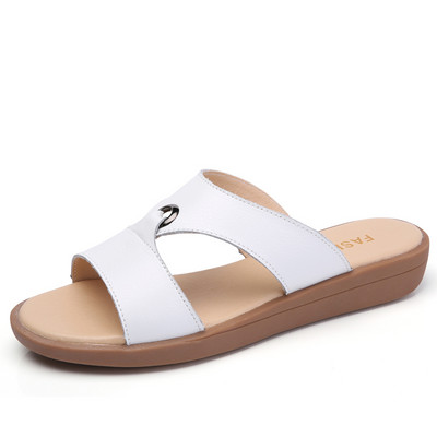 Ženske papuče sa remenčićima od eko kože - dva modela