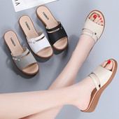 Ležerne papuče s ravnim potplatom za žene