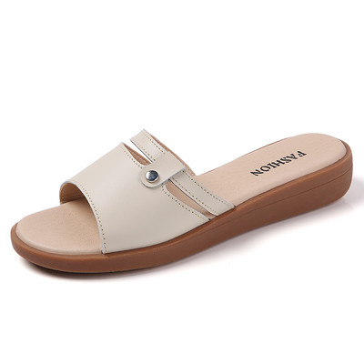 Ležerne papuče s ravnim potplatom za žene