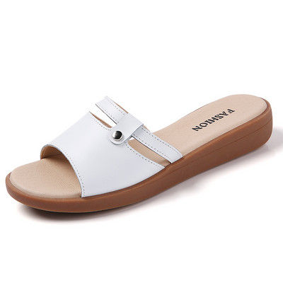 Ležerne papuče s ravnim potplatom za žene