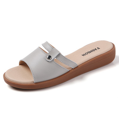 Ležerne papuče s ravnim potplatom za žene