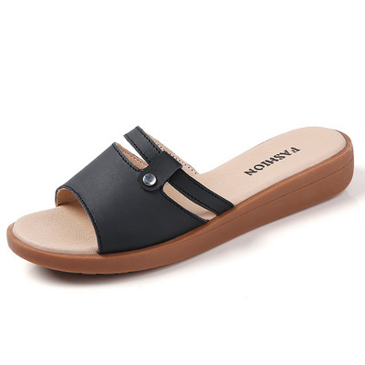 Ležerne papuče s ravnim potplatom za žene