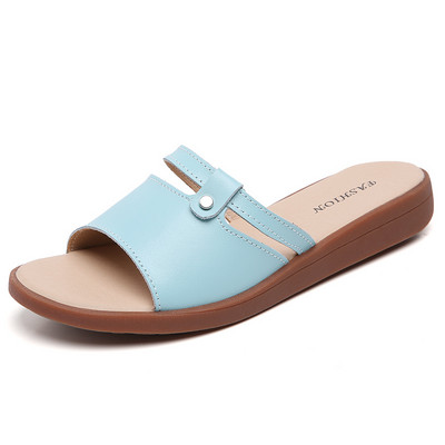 Ležerne papuče s ravnim potplatom za žene