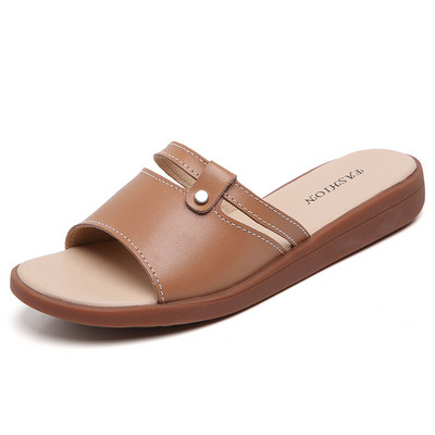 Ležerne papuče s ravnim potplatom za žene