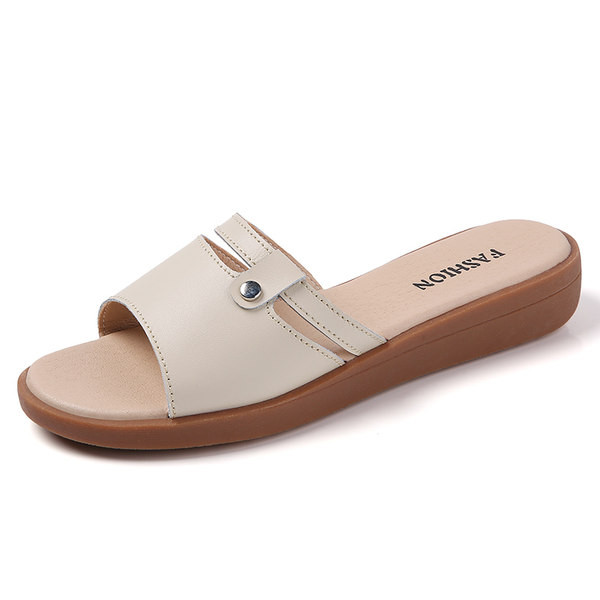 Ležerne papuče s ravnim potplatom za žene