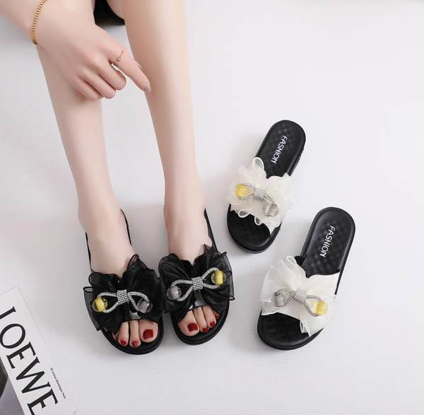 Ženske moderne papuče sa ukrasnim kamenčićima