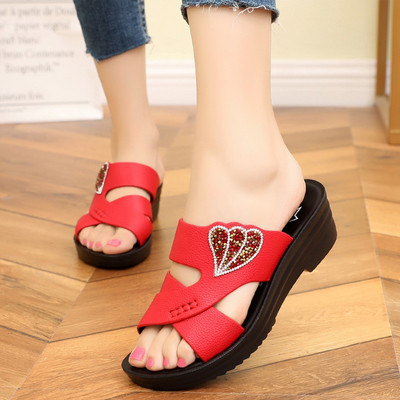 Ljetne ženske papuče sa remenčićima od eko kože