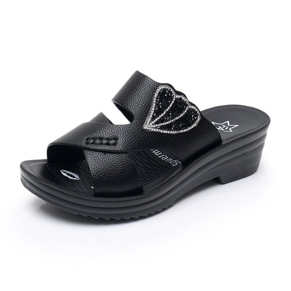 Ljetne ženske papuče sa remenčićima od eko kože