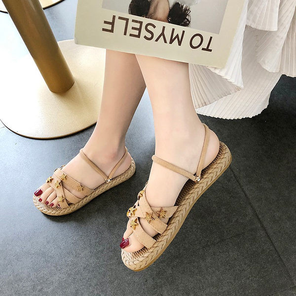 Ženske papuče sa zvjezdastim ukrasom