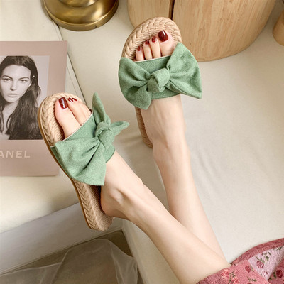 Ležerne ženske papuče sa trakom u više boja