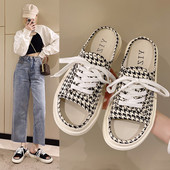 Νέο μοντέλο γυναικείες παντόφλες με κορδόνια