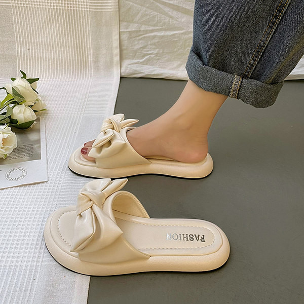 Suvised vabaaja sussid kunstnahast paelaga