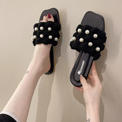 Uus mudel suvised pärlitega naiste sussid