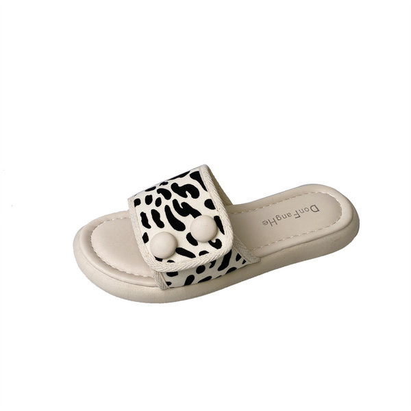 Ležerne ženske papuče s uzorkom leoparda
