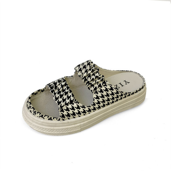 Ženske ljetne papuče s platformom i naramenicama