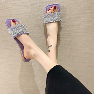 Ljetne ženske papuče sa kamenčićima - više boja