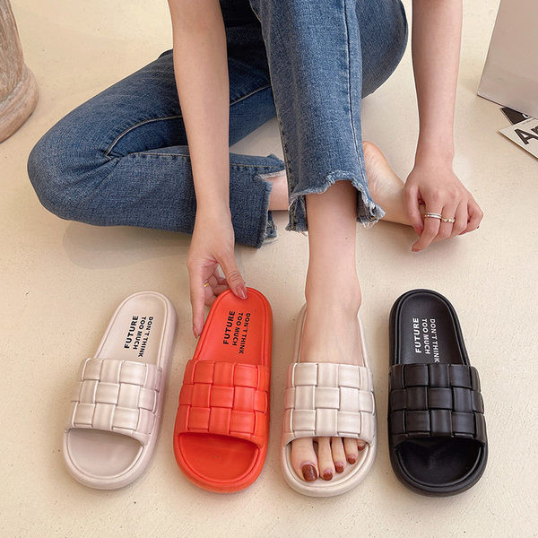 Ženske papuče od umjetne kože pogodne za plažu