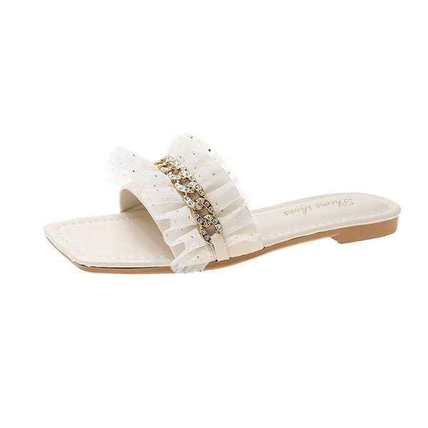 Ženske papuče s tilom i kovrčama