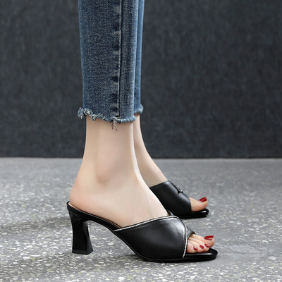 Moderne ženske papuče sa petom od 6,5 cm