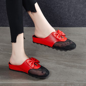 Ženske casual papuče s mrežicom i trakom