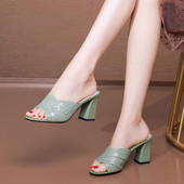 Elegantne ženske papuče sa petom 6,5 cm