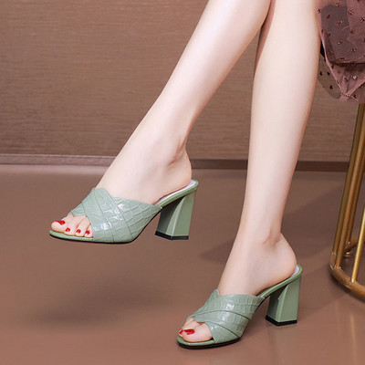 Elegantne ženske papuče sa petom 6,5 cm