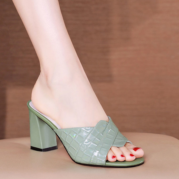 Elegantne ženske papuče sa petom 6,5 cm