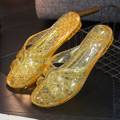 Ženske papuče sa ravnim đonom dva modela