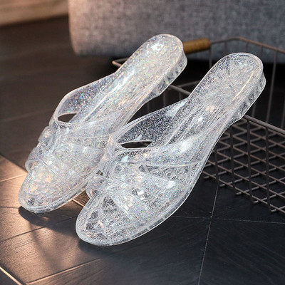 Ženske papuče sa ravnim đonom dva modela