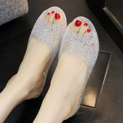 Ženske papuče sa ravnim đonom dva modela