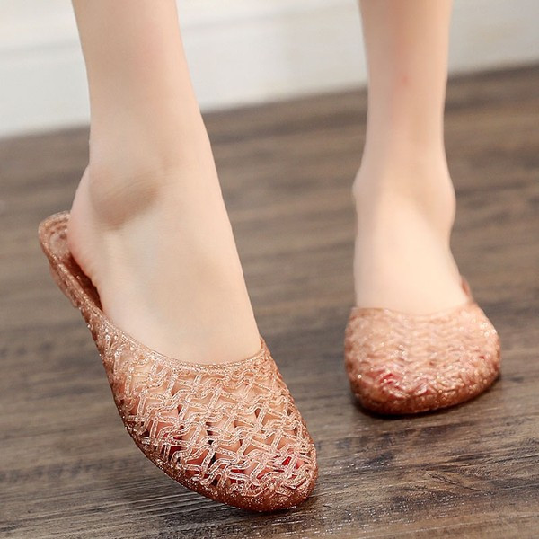 Ženske papuče sa ravnim đonom dva modela