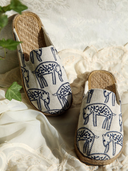 Ležerne papuče s vezom