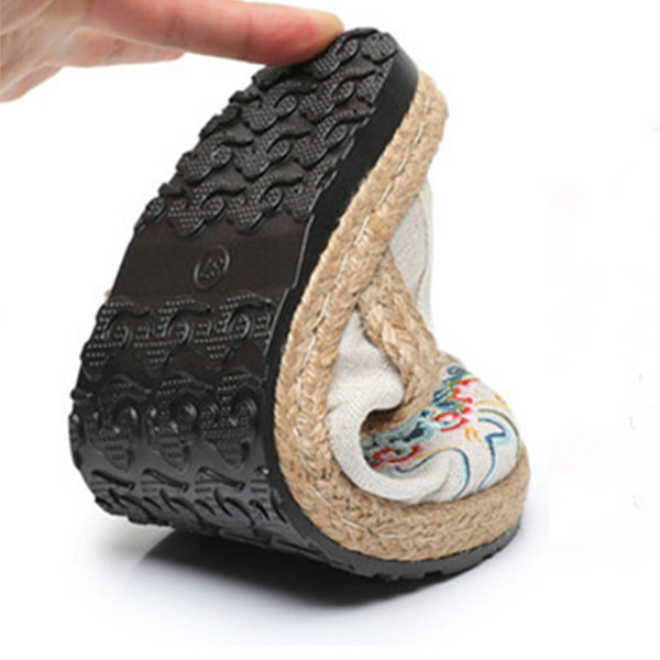 Ženske platnene papuče s vezom u boji