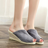 Novi model ženskih casual papuča sa visokim potplatom 7 cm